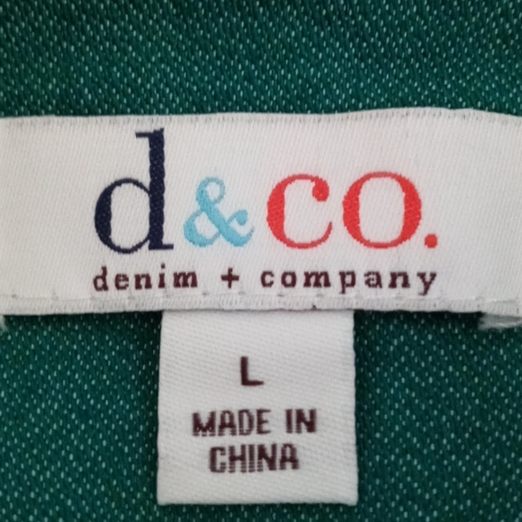 D& Co Green Denim Jacket - Picture 4 of 5